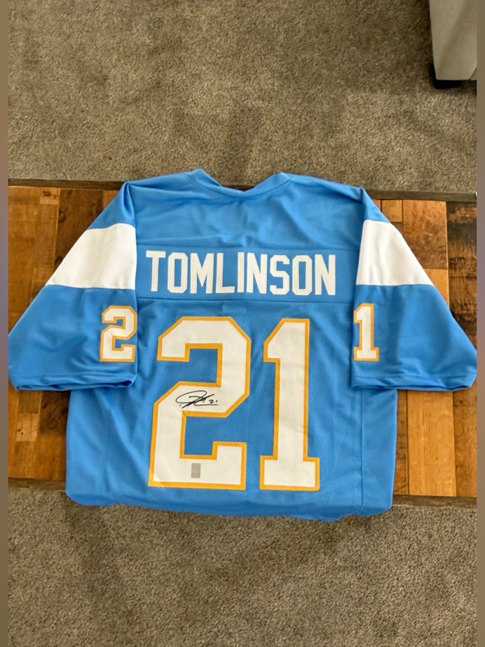 Ladainian Tomlinson Autographed Powder Blue Football Jersey #21